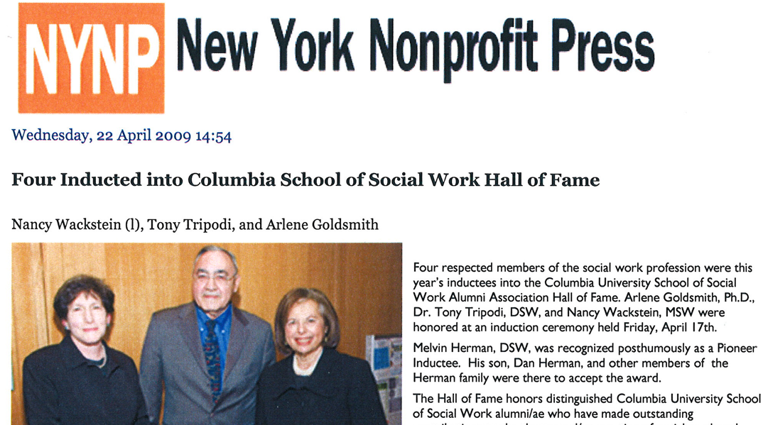 Four Inducted into Columbia School of Social Work Hall of Fame